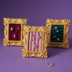 Suede Lined Jewelry Display Stand - color: Black