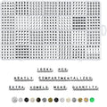 Deinduser 1064 Pieces Letter Beads - White Square for Bracelets Acrylic Jewelry Making Bracelet Alphabet with Black Inked, S-W0B - color: White beads with Black inked letter, size: Square 6*6mm