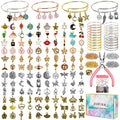 Sofier 542pcs Bangle Bracelet Making Kit DIY Jewelry Making Kit and Supplies Expandable Charm Bracelets Pendants Plier Set Toy Art Craft Gift for Girl Teen Women Adult - color: Multiple