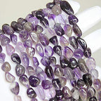 MJDCB Natural Irregular Shape Stone Beads 6-8mm Amethyst Gemstone Energy Crystal for Jewelry Making Bracelet Necklace - color: Amethyst