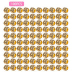 BronaGrand 100pcs Antique Gold Large Hole Spacer Beads Tibetan Alloy European Barrel Beads Loose Charms for DIY Necklace Bracelets Jewelry Making Accessories, 7 mm x 6 mm, Hole: 4 mm - color: Gold