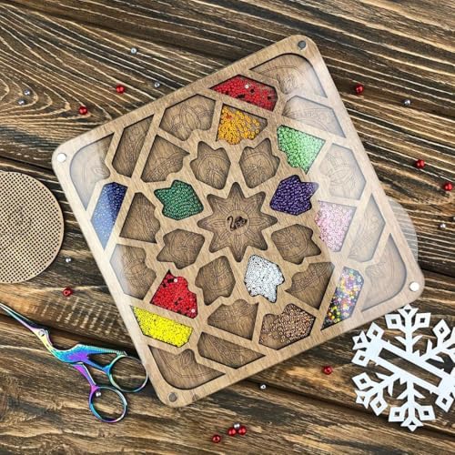 Wizardi Bead Organizer with Transparent Cover FLZB-093 Wonderland Crafts - color: Bead organizer