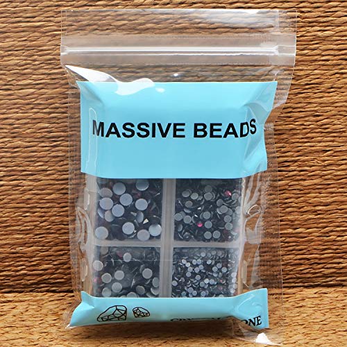 4000Pcs Mixed Size Hot Fix Round Crystals Gems Glass Stones Hotfix Flat Back Rhinestones (Amethyst) - color: Amethyst, size: 4000 Count (Pack of 1)