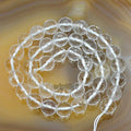 AD Beads Natural Smooth & Faceted Clear Quartz Gemstone Round Loose Beads 15.5" 4mm 6mm 8mm 10mm 12mm 14mm (10mm, Faceted) - color: Faceted, size: 10mm