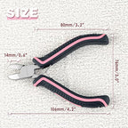 Mini Diagonal Cutting Pliers 4 Inches Floral Wire Cutters for Artificial Flowers Side Cutters Pliers for Jewelry Making Diagonal Wire Cutters for Wire, Zip Ties, Crafting,Pink Tool for Women - style: Diagonal Cutting Pliers