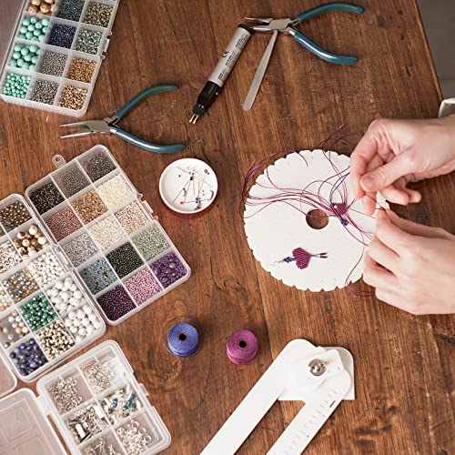 uxcell 1000Pcs Crimp Tube Beads, 1.5x1.5mm Brass Tube Crimp End Spacer Beads Tiny Stoppers for Bracelet Jewelry Making DIY, Silver Tone - color: Silver Tone, size: 1.5x1.5mm