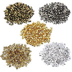 500 Pieces Crimp Tube Beads Plated Brass Tube Column Stoppers to Secure the Ends of Jewelry Strings, Crimping Tube Accessories for DIY Jewelry Making 2x2mm (Gold/Silver/Gun Black/Bronze/KC Gold) - color: Gold/Silver/Gun black/Bronze/KC gold