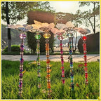 200Pcs DIY Butterfly Garden Stakes Kit - Fairy Wand Garden Stake Beads Kits, Fairy Garden Accessories Kit for Outdoor, Beadable Items (Butterfly) - color: Butterfly