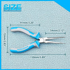 SPEEDWOX Fine Tips Long Nose Pliers For Jewelry Making and Fishing - Serrated Jaw, Thin Needle Nose, Wire Looping and Bending - style: Fine Tips Needle Nose