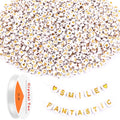 DECYOOL Letter Beads, 1900Pcs 4×7mm White Gold Acrylic Alphabet Beads with 1 Roll Elastic String for Bracelet Necklace Jewelry Making Supplies - color: White