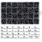 Amaney 1400pcs 4×7mm Black Round Acrylic Alphabet Letter Beads A-Z and Number Beads for Jewelry Making Bracelets Necklaces Key Chains - color: Black&Number, size: 7x4mm