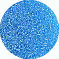 2mm Glass Seed Beads Bulk, Blue with Silver 12/0 Tiny Round Seed Bead, Small Mini Pony Craft Beads for Bracelet Necklace Wrist Jewelry Making Beading Weaving DIY Crafts Supplies - color: Blue with Silver