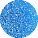 2mm Glass Seed Beads Bulk, Blue with Silver 12/0 Tiny Round Seed Bead, Small Mini Pony Craft Beads for Bracelet Necklace Wrist Jewelry Making Beading Weaving DIY Crafts Supplies - color: Blue with Silver