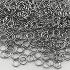 600pcs 8mm Stainless Steel Jump Rings Connector O Rings Accessories for Bracelet Necklace Earrings Lanyard Keychain DIY Craft Jewelry Making Supplies - size: 8mm