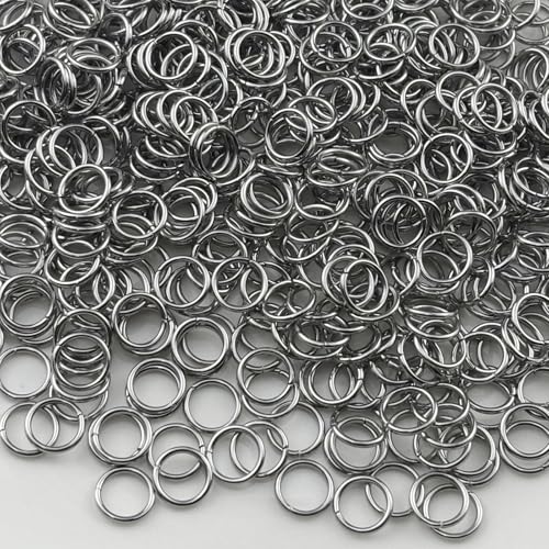 600pcs 8mm Stainless Steel Jump Rings Connector O Rings Accessories for Bracelet Necklace Earrings Lanyard Keychain DIY Craft Jewelry Making Supplies - size: 8mm