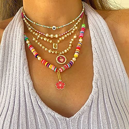 Beadthoven 100pcs Enamel Charms Cherry Blossom Daisy Flower Pendants Gold Plated Small Cute Bulk for Jewelry Making Bracelet Necklace Earrings Keychain DIY Accessories - color: Sakura Flower-Red