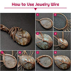 22 Gauge Jewelry Wire, Anezus Craft Wire Tarnish Resistant Copper Beading Wire for Jewelry Making Supplies and Crafting (Antique Bronze, 49 Yards/45 Meters) - color: Antique Bronze