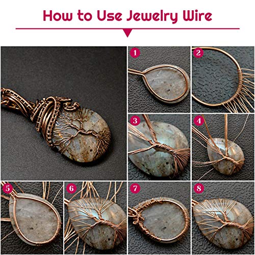 22 Gauge Jewelry Wire, Anezus Craft Wire Tarnish Resistant Copper Beading Wire for Jewelry Making Supplies and Crafting (Antique Bronze, 49 Yards/45 Meters) - color: Antique Bronze
