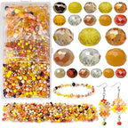Wholesale 4/6/8mm Crystal Rondelle Beads for Jewelry Making Findings Include Plastic Storage Box,Faceted Glass Beads,Spacer Beads for Bracelets Earrings - color: Golden