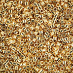 Miyuki Delica Seed Beads – Size 11/0 (1.6 mm), DB0031, Gold 24K Plated, 7.2 g, Approx. 1440 Beads, Made in Japan - color: DB0031 - Gold 24K Plated