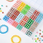 richginker 600pcs Polymer Clay Beads Friendship Bracelet Making kit Cute Fun Charms Beads for Bracelet Making DIY Arts Crafts Birthday Gifts Toys for Kids Girls Age 4-13 Christmas - color: 4#Christmas