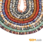 GEM-Inside 2x6mm Natural Green Zoisite Stone Semi-Gemstone Heishi Disc Rondelle Spacer Beads for Jewelry Making Full 15" Strand Energy Stone Healing Power Crystal - color: Green Zoisite