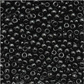 Toho Round Seed Beads 11/0#49 'Opaque Jet' 8 Gram Tube