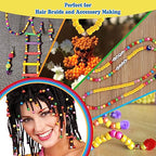 QPIXVB 1100pcs Pony Beads,Friendship Bracelet Beads Kit,Bead for Jewelry Making and Bracelets Making,Bulk Hair Bead for Braids,Crafts - color: yellow beads