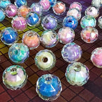 Mixed Lots Shiny AB Color Acrylic Faceted Bead DIY Beading Hairband Bracelets Necklace Craft Embelishment (Mixed Colors-1) - color: Mixed Colors-1