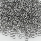 1000pcs 5mm Stainless Steel Jump Rings Connector O Rings Accessories for Bracelet Necklace Earrings Lanyard Keychain DIY Craft Jewelry Making Supplies - size: 5mm