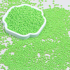 2mm Glass Seed Beads Bulk, Bright Green 12/0 Tiny Round Seed Bead, Small Mini Pony Craft Beads for Bracelet Necklace Wrist Jewelry Making Beading Weaving DIY Crafts Supplies - color: Bright Green