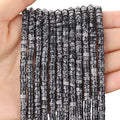 BONNY BOXX 150PCs Natural Black Imperial Jasper Spacer Beads, Loose Semi Precious Flat Round Gemstone Heishi Disc Stone Beads for Beading Jewelry Making 4mm*2mm - color: Black Imperial Jasper, size: 4MM*2MM