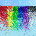 ARTDOT 10982 PCS Clay Beads for Friendship Bracelets Making Kit, 48 Rainbow Colors Jewelry Making Supplies Heishi Beads with Elastic String and Organizer Gifts - color: 10982 PCS