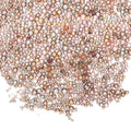 Iridescent Glass Tiny Bubble Beads, 0.4-3mm 20g No Hole Micro Mini Round Brown Water Droplets Beads - Applications: for Resin Filler, Nail Art, Dollhouse Bath Tub, 2-Pieces - color: Brown, size: φ0.4-3mm
