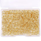 BEADIA 14K Gold Plated Jump Rings Non Tarnish 6mm 400pcs for Jewelry Making Findings - color: 14K Gold, size: 0.7x6mm