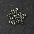 60 Pcs 304 Stainless Steel Smooth Round Spacer Beads 4.5mm Hole,Seamless Loose Beads for DIY Bracelet Jewelry Making Findings 8mm - color: steel, size: 8*4.5mm