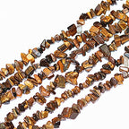7-8mm Natural Yellow Tiger Eye Gemstone Chips Loose Beads Semi Precious for Jewelry Making DIY Handmade Craft Supplies 1 Strand per Bag Approxi 34" - color: Yellow Tiger Eye Chips