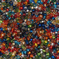 John Bead 8/0 Czech Glass Seed Beads 22 Grams Silver Lined Multi Mix for DIY Arts Crafts Jewelry Bracelets Necklaces Earrings Phone Charm Making - color: Silver Lined Multi Mix