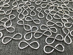ALIMITOPIA Infinity Symbol Connectors Jewelry Making Charms Pendants - color: 8 Infinity Symbol-13*32mm-Antique Silver(50pcs)