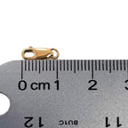 8.5MM 14K Solid Yellow Gold Oval Lobster Clasp with Ring 10.5MM Overall Length (Tiny) Made in Italy by CRAFT WIRE - size: 10.5MM