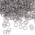 DanLingJewelry 1000 pcs 304 Stainless Steel 24 Gauge Open Jump Rings 4mm for Jewelry Making Connectors Jewelry Finding Stainless Steel Color - color: 1000 pcs - ф4mm δ 0.6mm