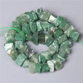 10-13mm Natural Irregular Freeform Raw Green Aventurine Stone Nugget Beads Reiki Crystal Healing Minerals Quartz Bead DIY Jewelry Making - color: Green Aventurine