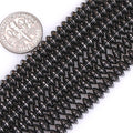 HAAMIIQII 160pcs 8mm Natural Black Hematite Loose Gemstone Beads Rondelle Shape Spacer Stone Beads for Jewelry Making DIY Bracelets Necklaces Crafting - color: Rondelle Shape, size: 8mm