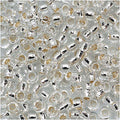 Toho Round Seed Beads 8/0#21 'Silver Lined Crystal' 8 Gram Tube
