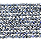 MJDCB 3mm Faceted Natural Terahertz Round Loose Beads for Jewelry Making DIY Bracelet Necklace - color: Terahertz