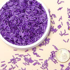2000pcs Glass Bugle Beads, Tube Beads Bulk, Mini Long Tiny Small Waist Loose Spacer Embroidery Beaded for Bracelets Jewelry Making Sewing, Crafts, 2×6mm, Purple - color: Purple