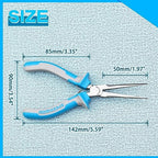 SPEEDWOX Fine Tips Needle Nose Pliers - Long Nose Pliers With Serrated Jaw, Protective Cover For Jewelry Making, Fishing, Wire Looping & Beading - style: Upgrade Fine Tips Needle Nose