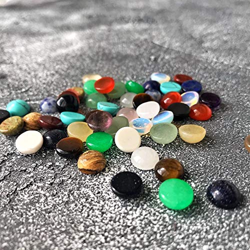 Natural Stones Cabochon 4 6 10 12 14 16 18 20 MM Round No Hole for Making Jewelry - size: 6 MM
