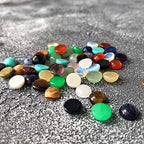 Natural Stones Cabochon 4 6 10 12 14 16 18 20 MM Round No Hole for Making Jewelry - size: 10 MM