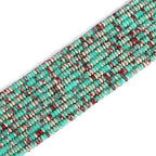 BEADIA Natural Green Shoushan Disk Stone Beads 4x2mm 160pcs Rondelle Loose Semi Gemstone Beads for Jewelry Making Design - color: Green Shoushan